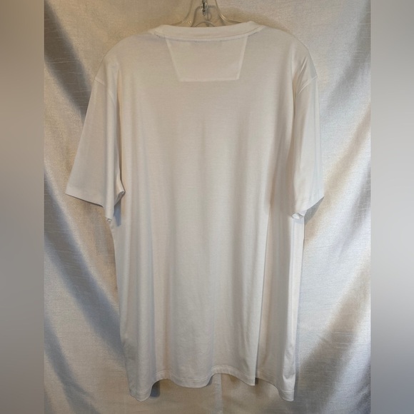 NWOT Bugatchi White Short Sleeve Crew Neck Mens XLG - Picture 9 of 10